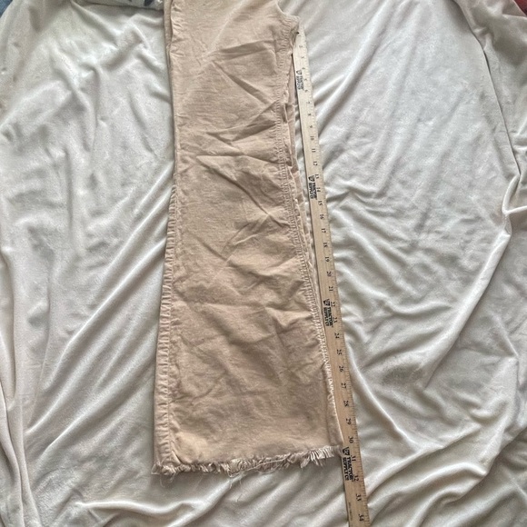 We the free tan corduroy flare raw hem pants - Picture 10 of 11